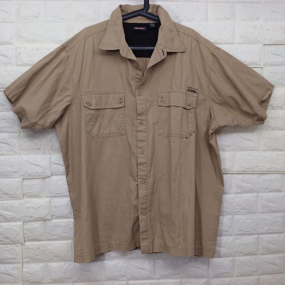 Genuine Dickies Ribbed SSL Shirt Men's 3XL Tan